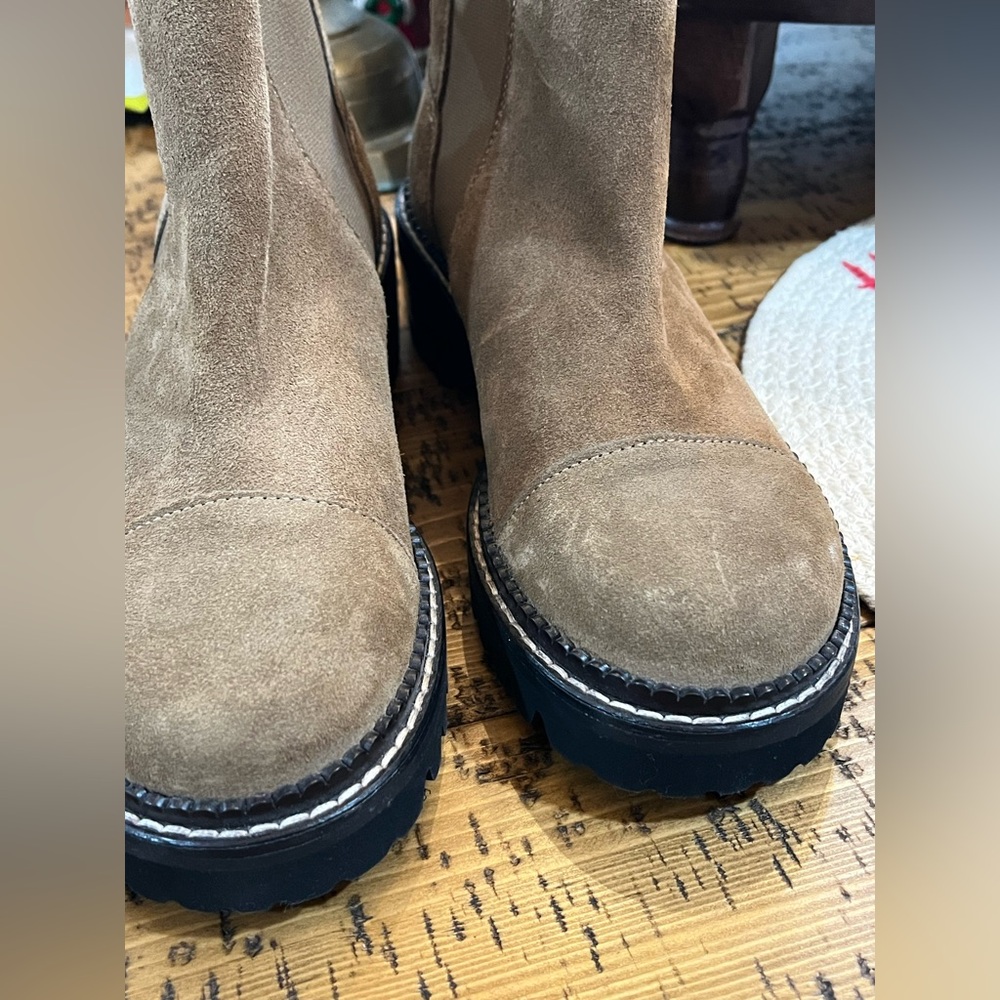 See by Chloe Mallory Suede Chelsea Boots/ booties like new size 37 - Picture 5 of 11